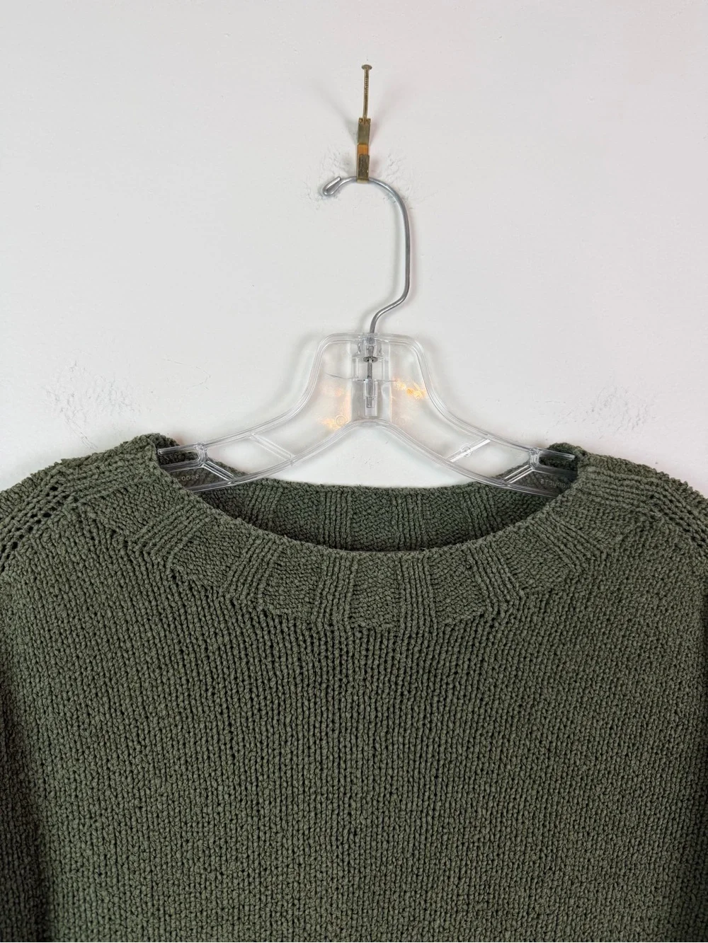 J. Crew Relaxed Crewneck Sweater in Olive Size M